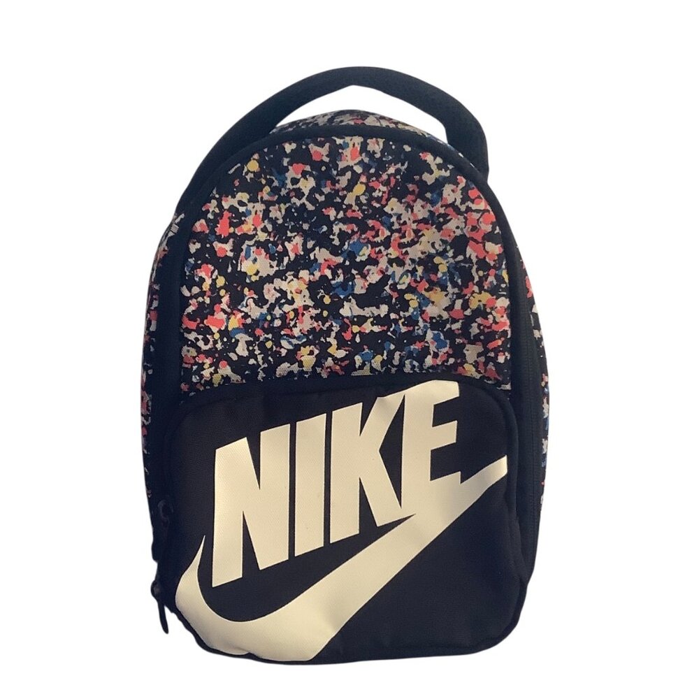 Nike Multicolor Speckle Lunch Bag Large Logo 11”x9”x6” Insulated